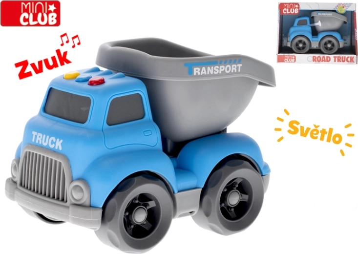 Mini kiepwagen 16 cm met licht en geluid, vrijloop (18m+)