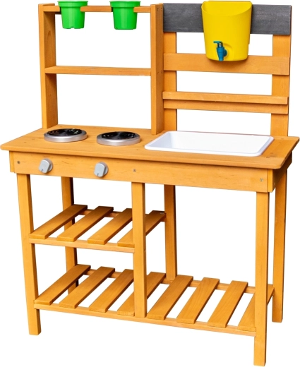2Kids Toys houten buitenkeuken met gootsteen