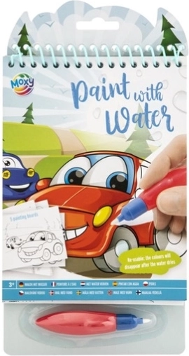 CCG waterverven auto’s (5 vellen + penseel)
