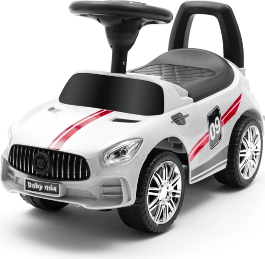 Loopfiets met geluid BABY MIX Racer – wit