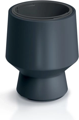 Bloempot met inzet 27 cm, antraciet