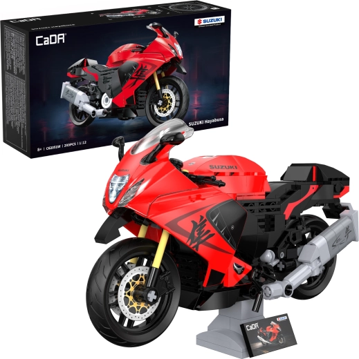 CaDA Suzuki Hayabusa motorbouwset 1:12 (299 onderdelen)