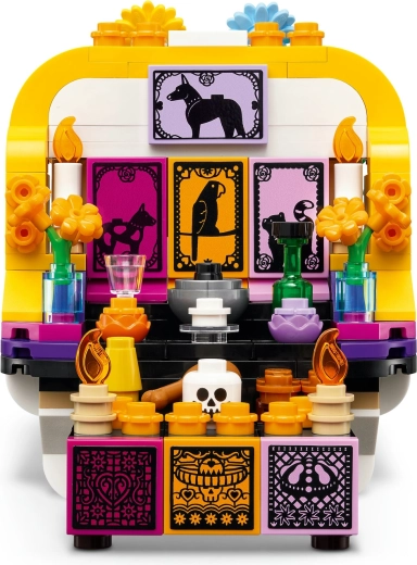 Kleurrijke details van Día de los Muertos
