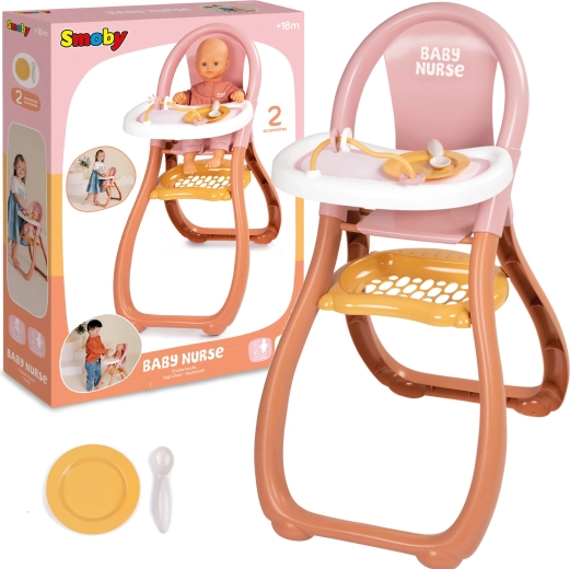 Smoby Baby Nurse eetstoeltje voor poppen