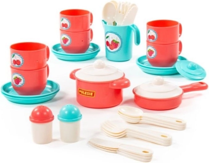 Kinder servies set Gazdinka voor 6 personen, 38 delen