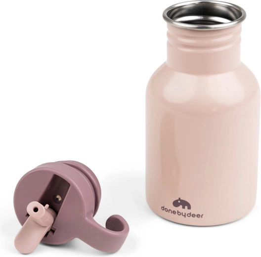 Done by Deer roestvrijstalen fles Ozzo roze 350 ml
