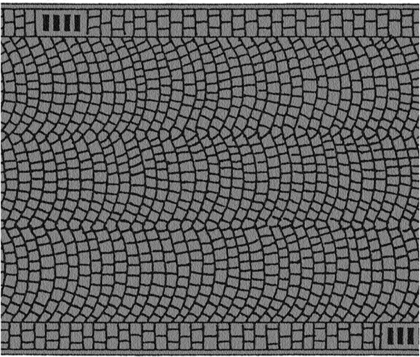Wegfolie met kasseienmotief 100x6,6 cm