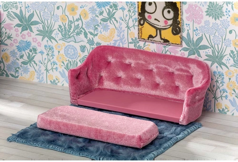 Bank voor een knusse woonkamer in de miniwereld