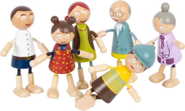 houten poppetjes familie van Small Foot