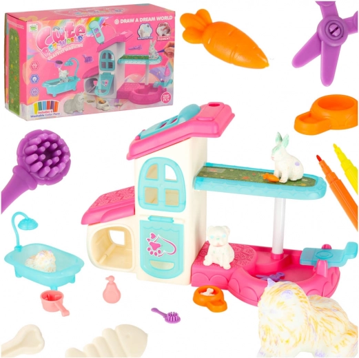 Opvouwbaar dierenhuisje met SPA voor huisdieren