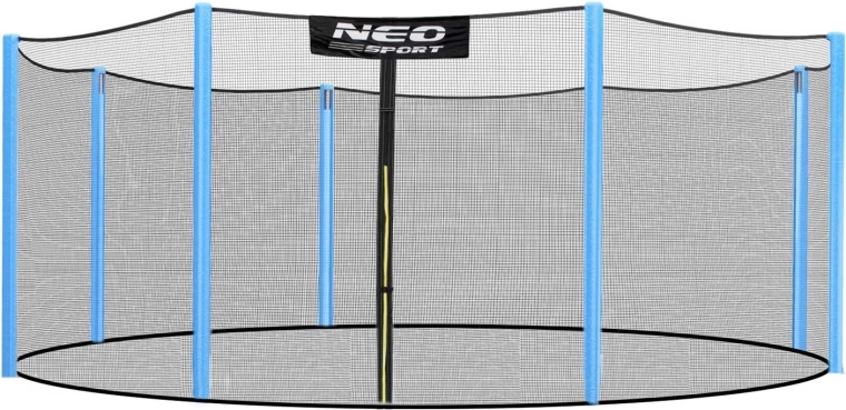 Neo-Sport externe veiligheidsnet voor trampoline 366–374 cm (12 ft), 8 palen