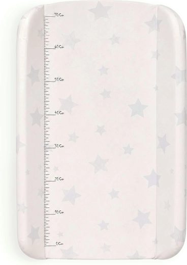 Ecotoys stevige verschoonmat met verhoogde randen 85 × 50 cm sterretjes