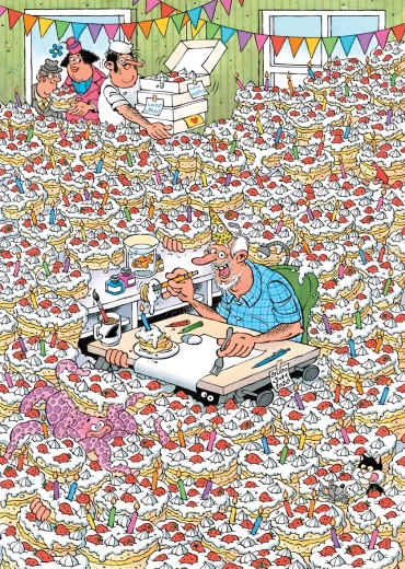 JUMBO puzzel Jan van Haasteren Expert: Hoera, Jan viert zijn 90e verjaardag! 500 stukjes