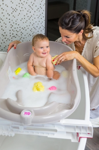 Thermometer, waterniveau-indicator en afvoerstop