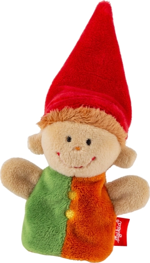 Sigikid pluchen vingerpop (handpop) – kabouter