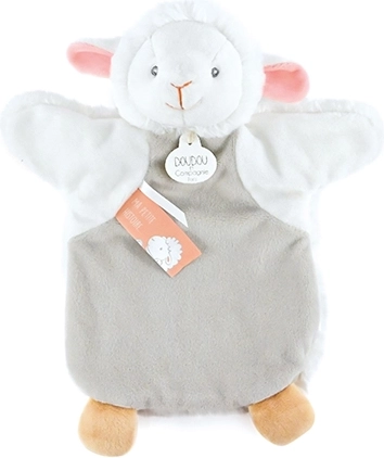 Pluchen handpop schaap 25 cm