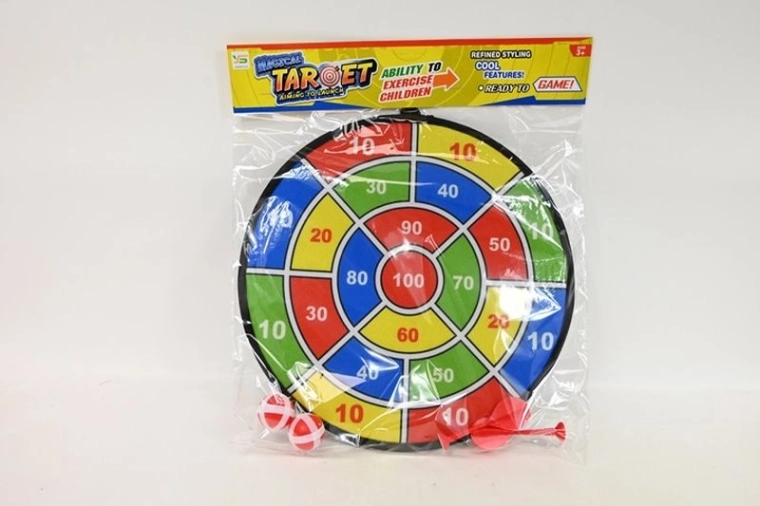 Set dartbord met ballen en pijltjes
