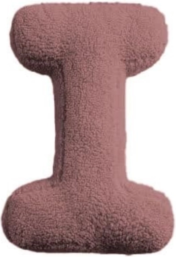 Mealini pluchen letter I roze - 1 stuk
