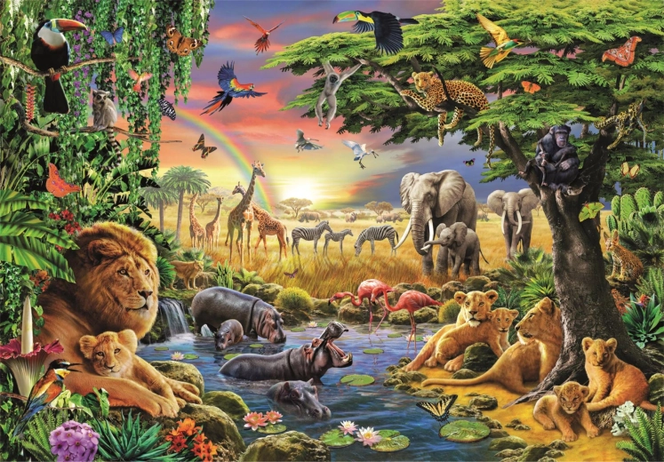 Puzzel Afrikaanse ontmoeting 2000 stukjes