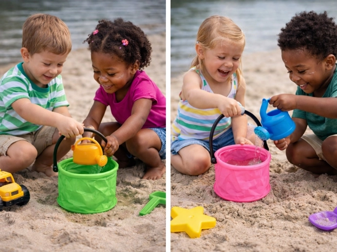 Plezier op het strand en in de tuin