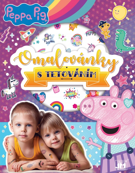 Kleurboek en tatoeages Peppa Big