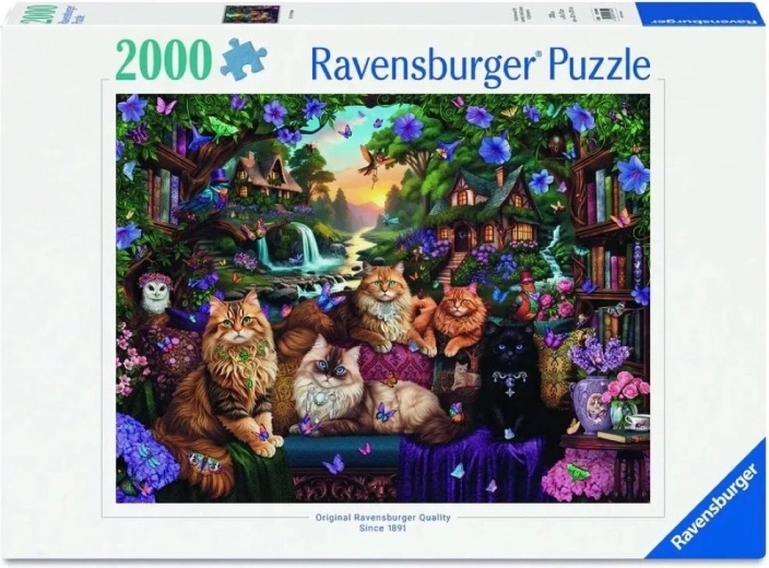 Ravensburger puzzel Kattenhuisje 2000 stukjes