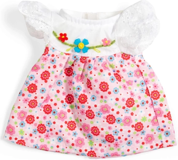 Bigjigs Toys roze jurk met kanten mouwen voor pop van 28 cm
