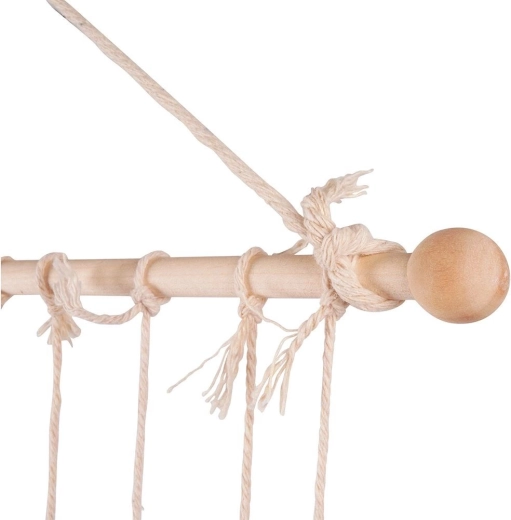 Stevige houten stok en duurzame koordjes