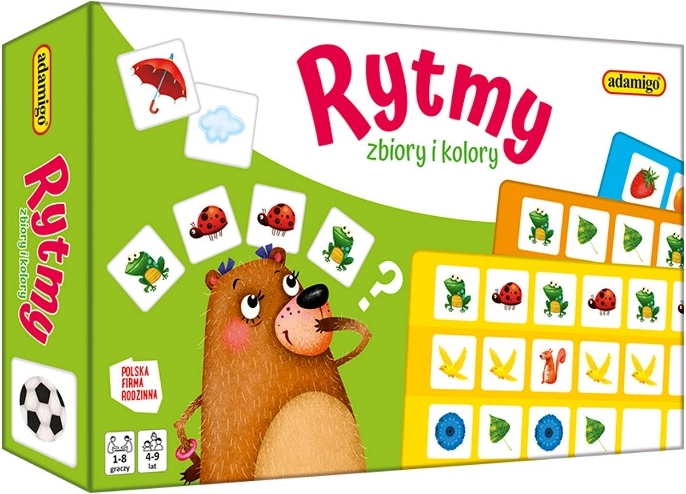 Educatief spel ritmes, reeksen en kleuren