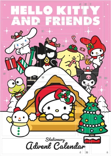 Hello Kitty en vrienden papieren adventskalender