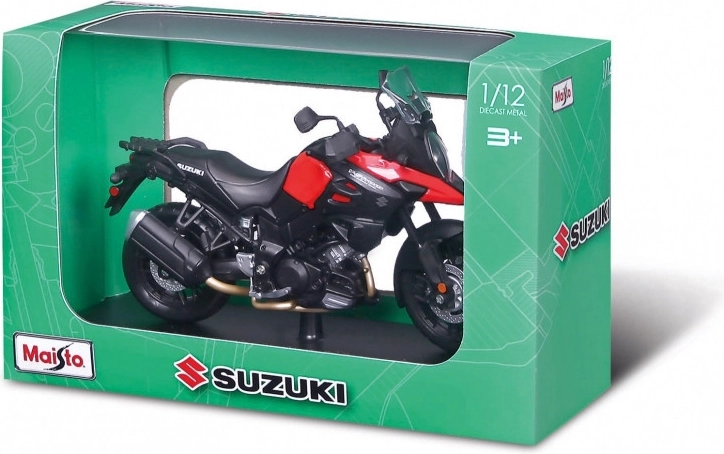 Maisto motorfiets Suzuki V-Strom met standaard 1:12