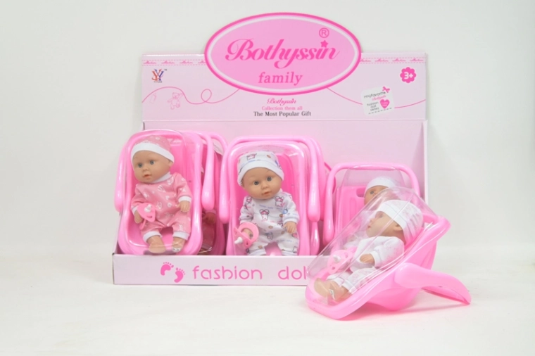 Mini babyfiguurtjes in draagzak (6 stuks)