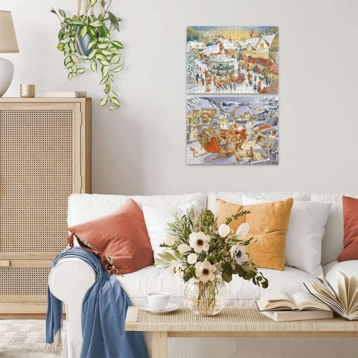 Het voltooide beeld als winterdecoratie