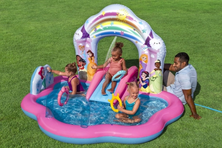 Watersproeier na aansluiting op de tuinslang
