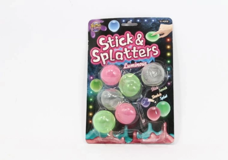 Knijpbare antistressbal (verpakking van 6 stuks)