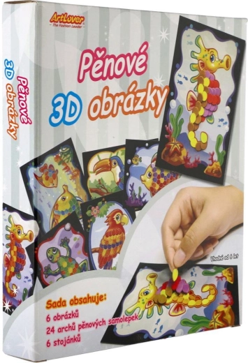 3D-schuimafbeeldingen met stickers - 6 stuks