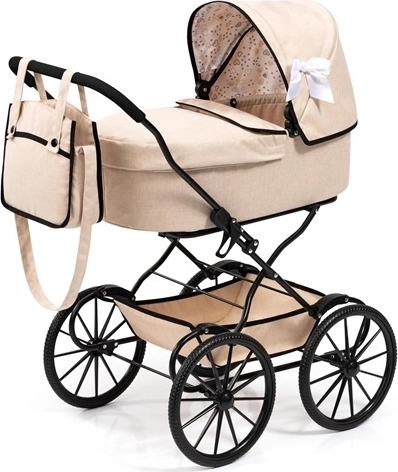 Bayer Classic retro poppenwagen met tas