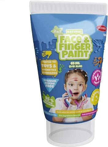 Boti Natural blauwe natuurlijke verf voor vingerverven en gezicht 65 ml