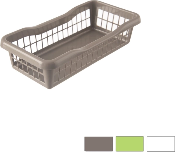 Plastic opbergmandje 20 × 10 × 5 cm, kleurenmix