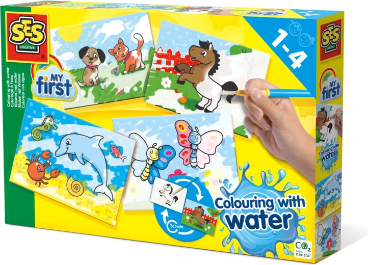 Mijn eerste schilderen met penseel en water