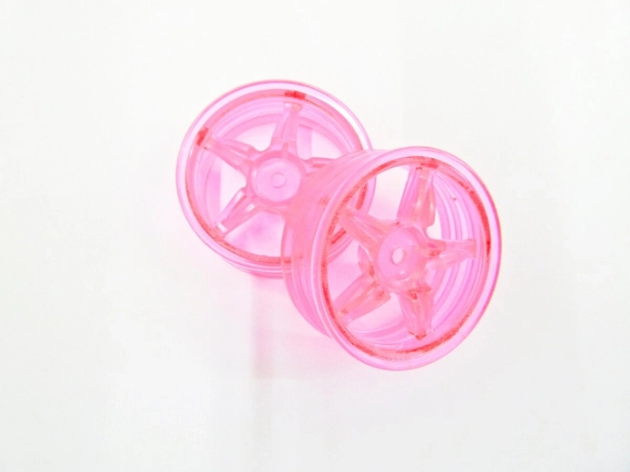 Vijfspaaks velg Tamiya 22 mm in neonroze