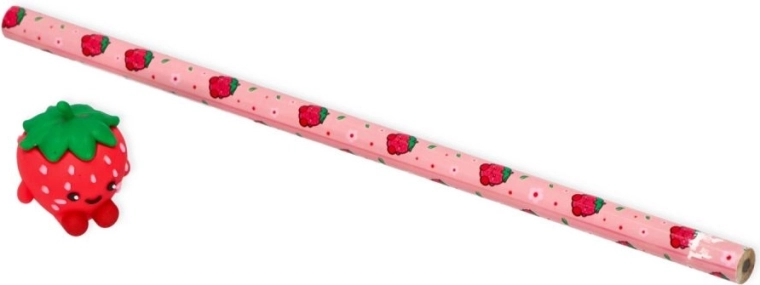 Speels aardbeiendesign met 3D versiering