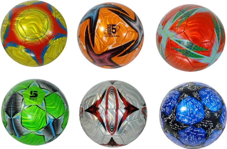 Gekleurde voetbal - 1 stuk