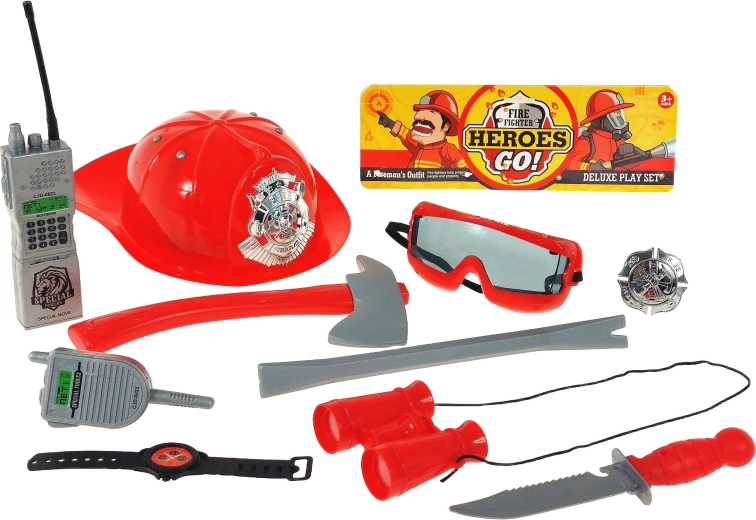 Brandweerset met helm Adar