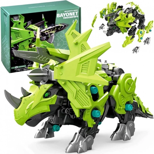 Bewegend model van een mechanische robot Triceratops