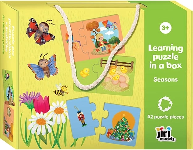 Puzzel voor kleuters in doosje – seizoenen