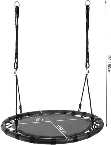 Grote diameter van 100 cm voor comfortabel zitten