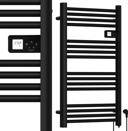 Elektrische badkamer-radiator Maltec 500 W zwart