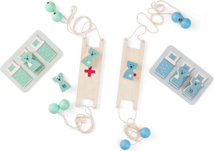 Red de hond – balancerend houten coöperatief spel