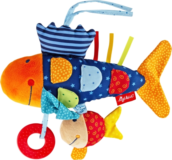 Actieve pluche vis voor baby’s 26 cm Sigikid